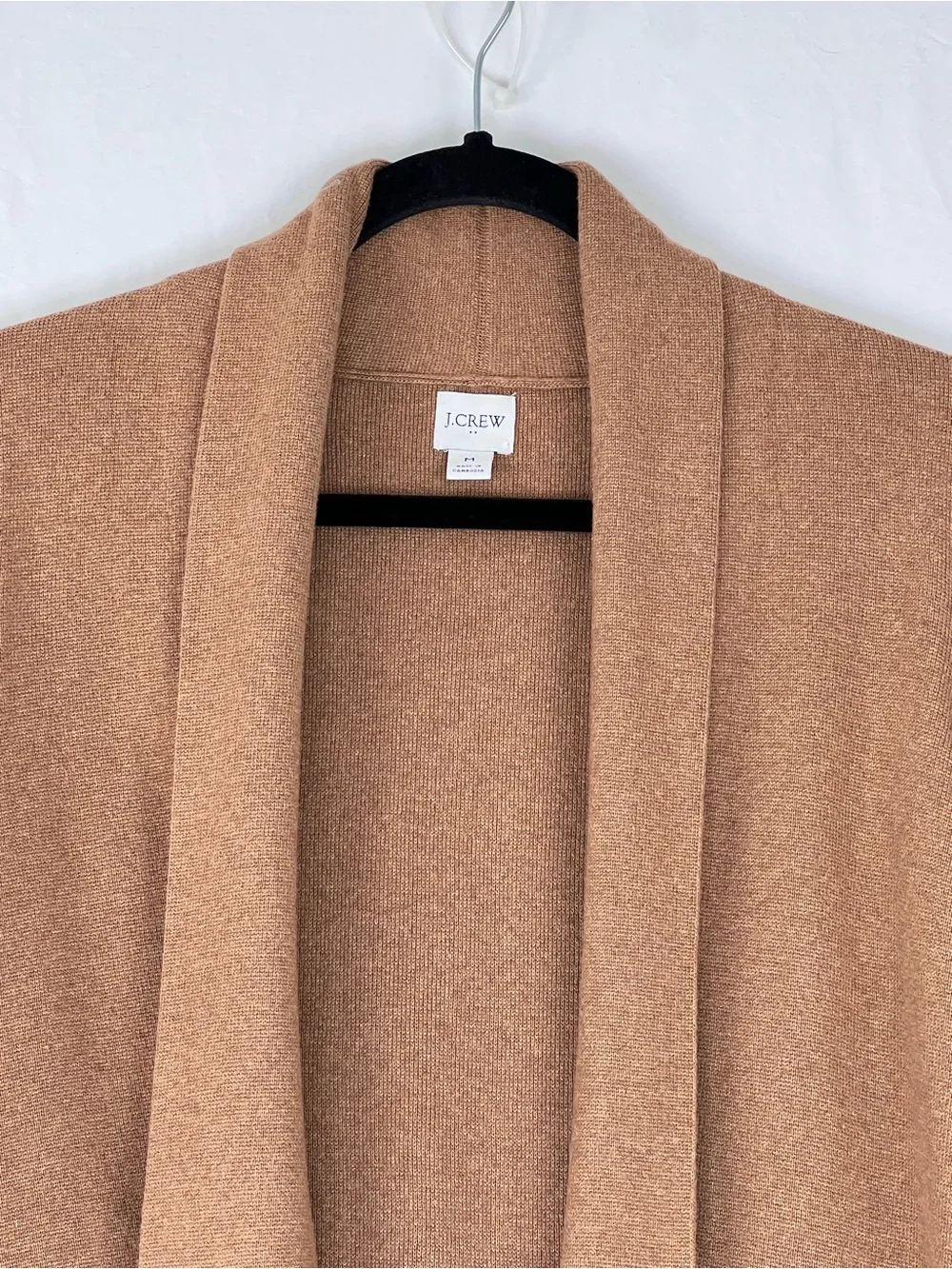 J. CREW CHELSEA SWEATER BLAZER CARDIGAN M HEATHER CAMEL BA866 Classic Academia